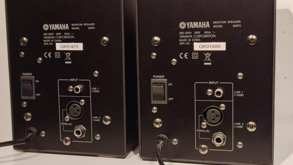 2 Yamaha MSP3 Monitor Speakers