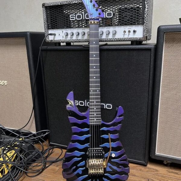 George Lynch Custom Electric Guitar - Purple Ghost (EVH Peav