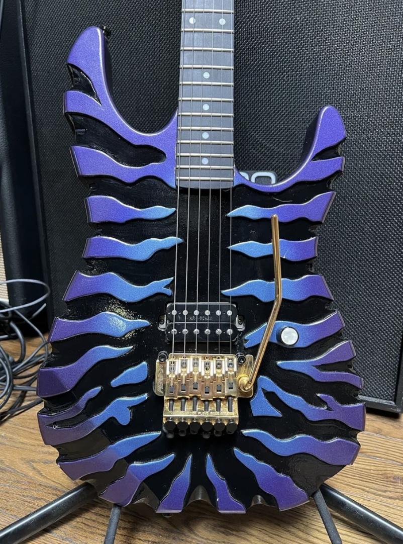 George Lynch Custom Electric Guitar - Purple Ghost (EVH Peav