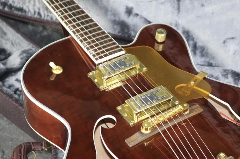 Top Quality Hollow Body 1 Electric Guitar Flamed Maple Top J