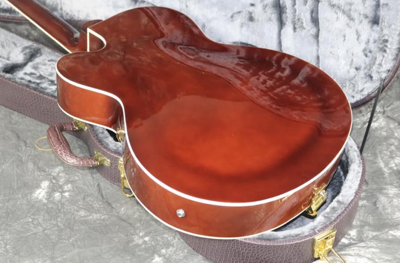 Top Quality Hollow Body 1 Electric Guitar Flamed Maple Top J
