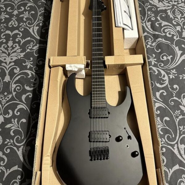 Ibanez RGRTB621-BKF Electric Guitar Iron Label - Black Flat