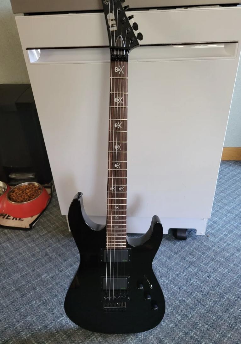 ESP LTD KH-602 Kirk Hammett Signature Electric Guitar - Blac
