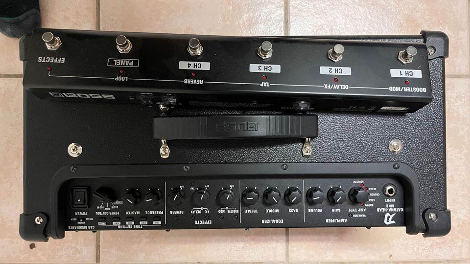 LTD Guitar & Boss Mkii Head