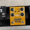 multiple guitar effects pedals with pedal board