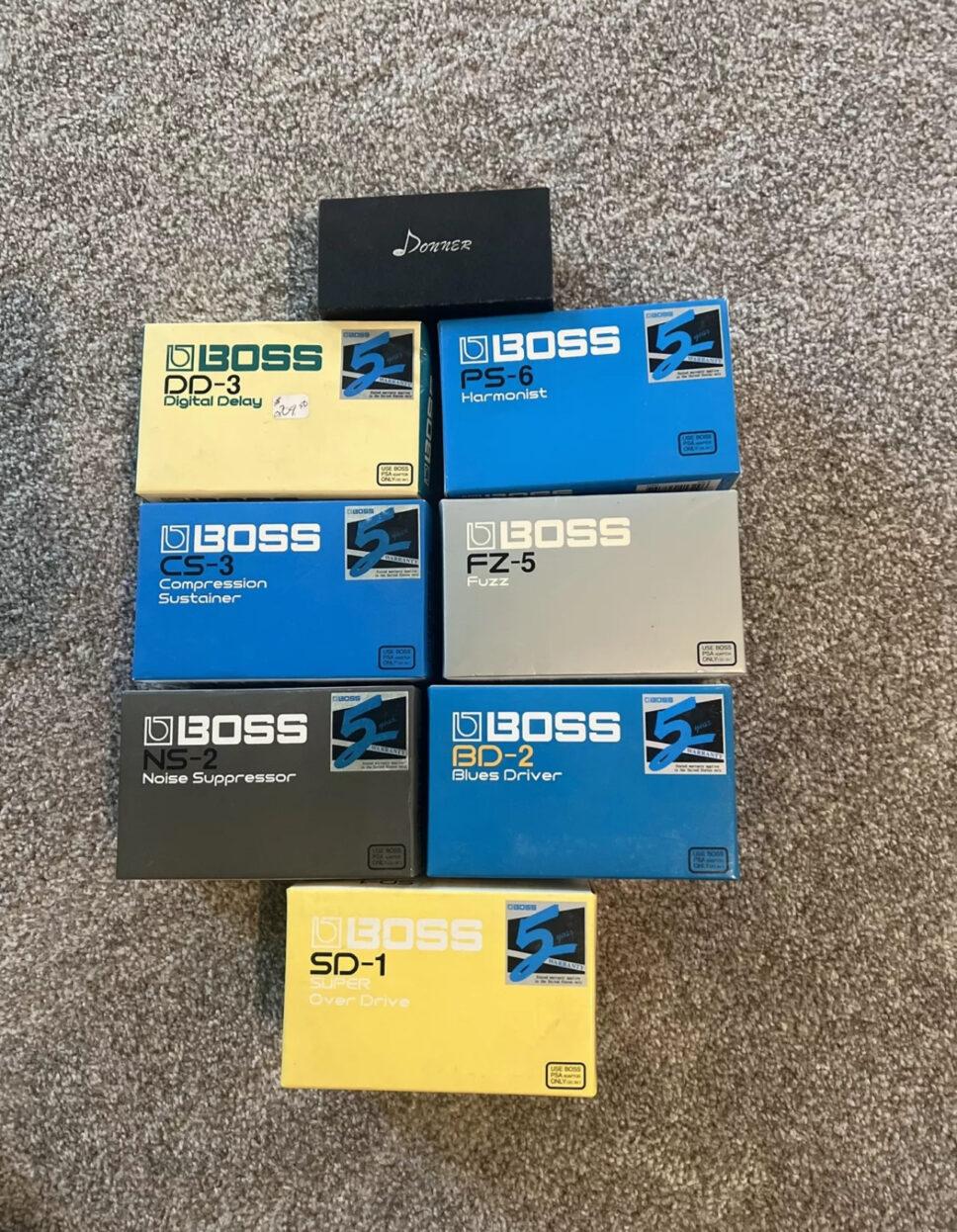 BOSS Guitar Effects Pedal Lot (Used)