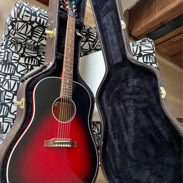 Gibson J45 Slash Vermillion Burst