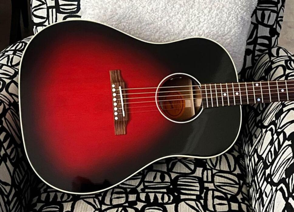 Gibson J45 Slash Vermillion Burst