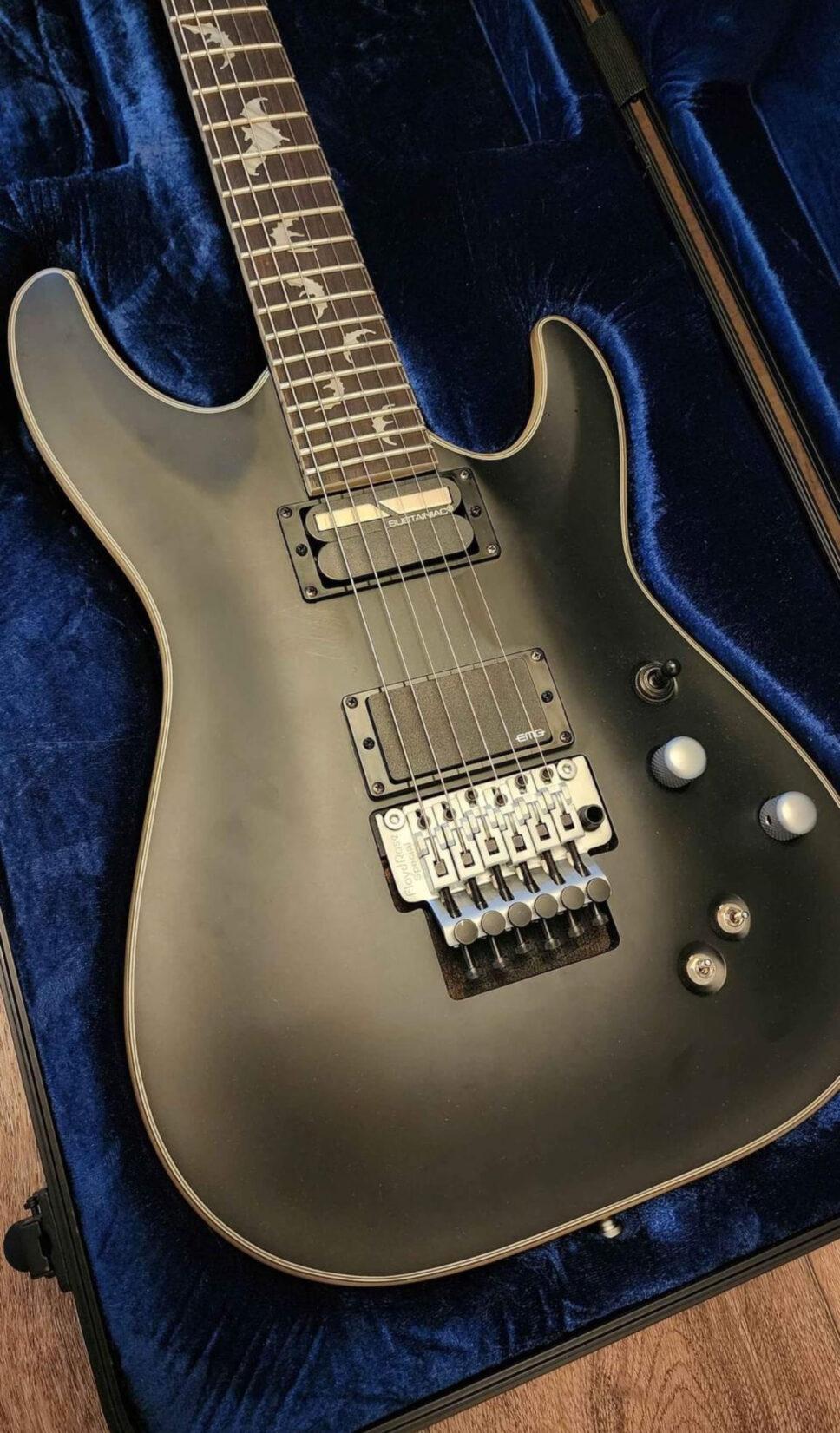 Schecter Damien Platinum-6 Floyd Rose and Fitted Hardshell C