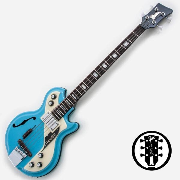 Italia Mondial Classic Bass, semi-hollow, Piezo Bridge