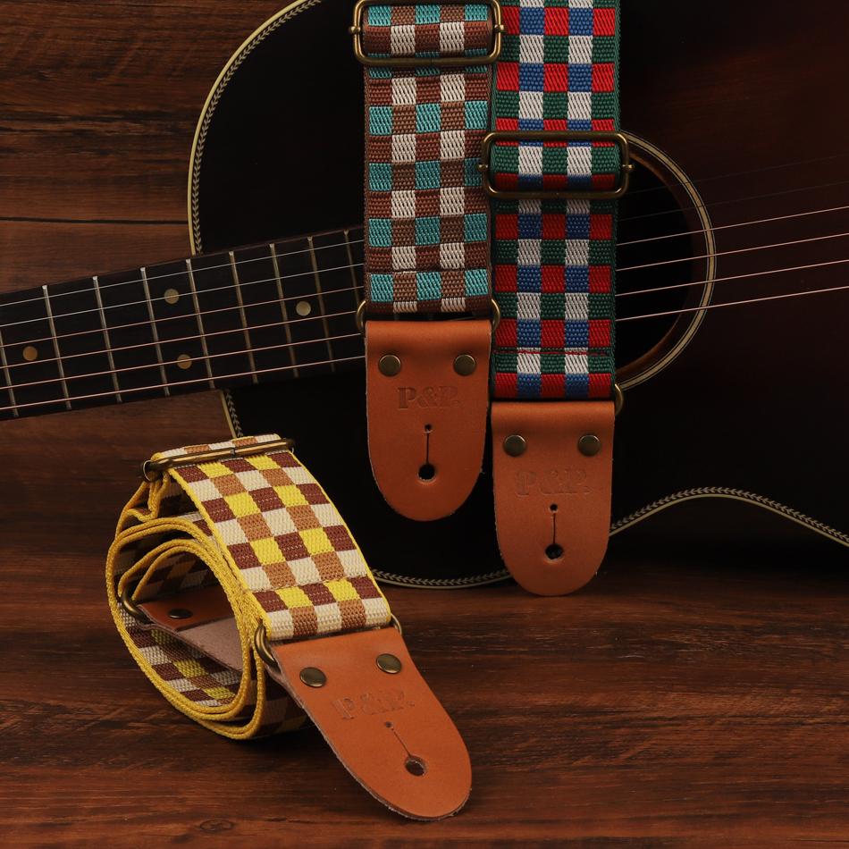 P&P Vintage pattern guitar and bass strap + Free shipping
