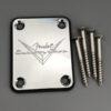 Fender Custom Shop neck plate replacement part - Silver + Free shipping