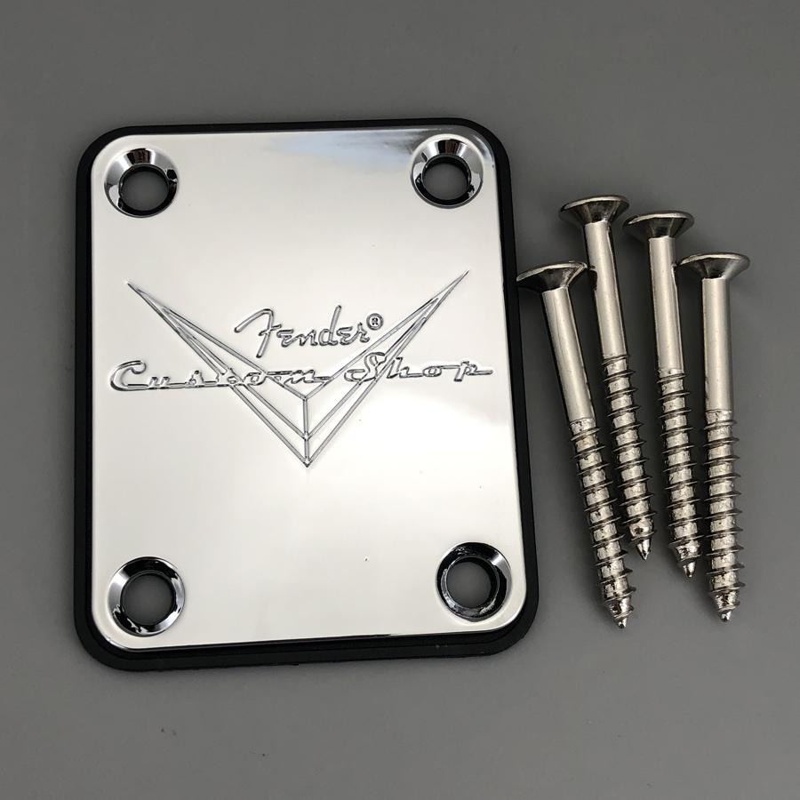 Fender Custom Shop neck plate replacement part - Silver + Free shipping