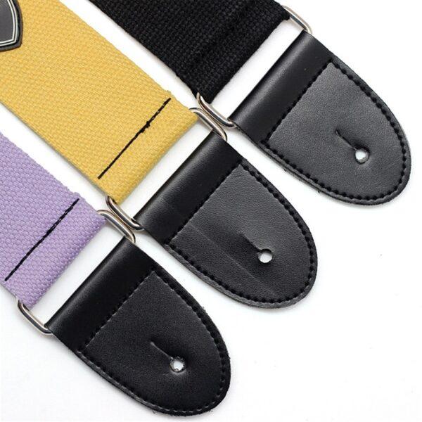 P&P solid color cotton guitar and bass strap + Free shipping