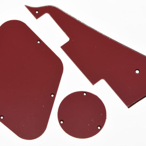Les Paul Pickguard, back plate and switch back plate Set Red + Free shipping