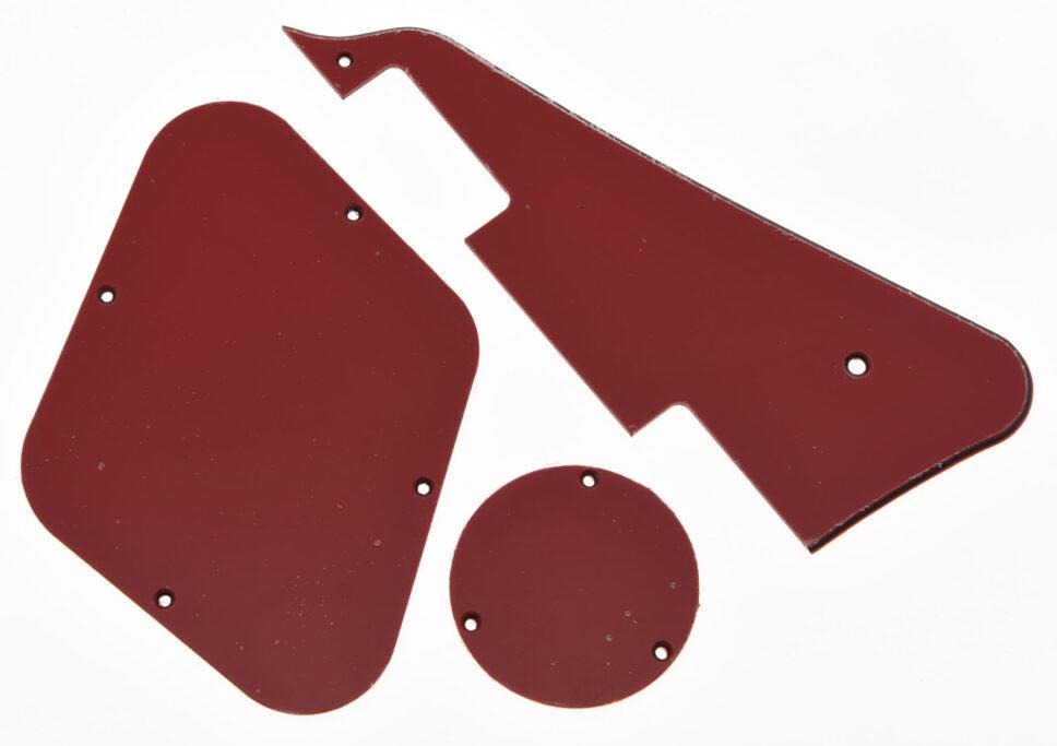 Les Paul Pickguard, back plate and switch back plate Set Red + Free shipping