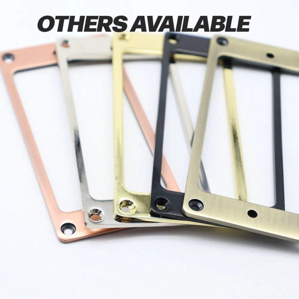 Gibson style humbucker pickup rings metal Flat replacement - Gold + Free shipping