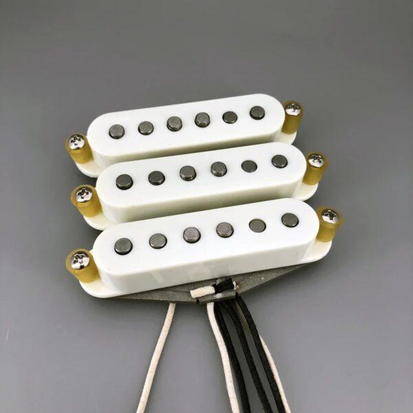 Vintage 65' SSS handwound single coil, Neck pickup, Middle pickup and Bridge pickup set White + Free shipping 2024 - Black