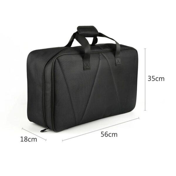 Large aluminium metal pedalboard with case