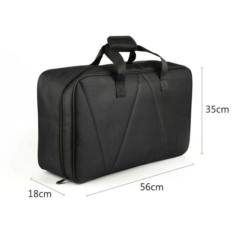 Large aluminium metal pedalboard with case