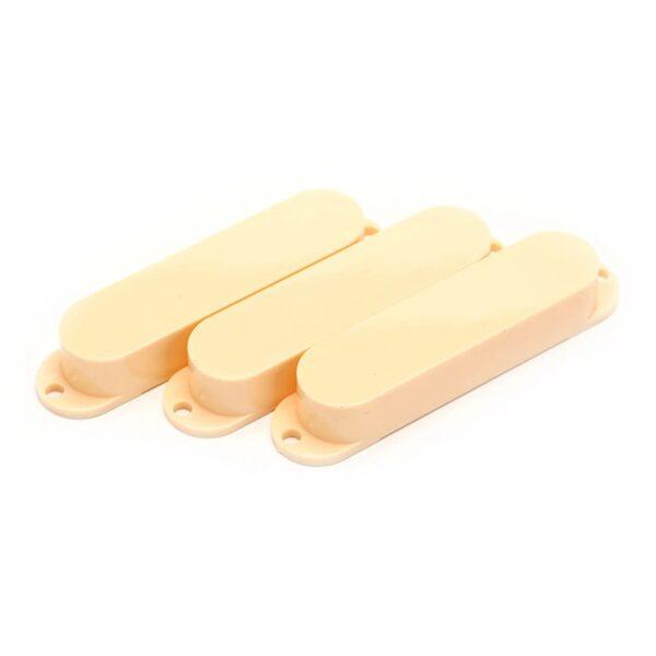 3pack Stratoscaster (strat, ST) single coil pickup cover no holes Cream + Free shipping
