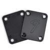 Vintage fender F neck plate replacement part - Black + Free shipping