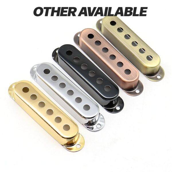 Single coil Metal pickup cover 52mm Silver (1pc) + Free shipping