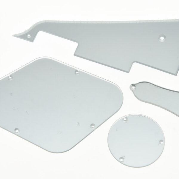 Les Paul Pickguard + back plate + switch back plate + Truss rod cover, Set mirror finish + Free shipping