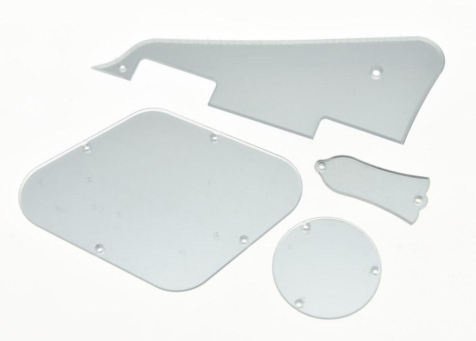 Les Paul Pickguard + back plate + switch back plate + Truss rod cover, Set mirror finish + Free shipping