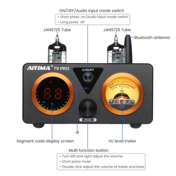 Aiyima T9 pro vacuum amplifier UK plug+ free shipping
