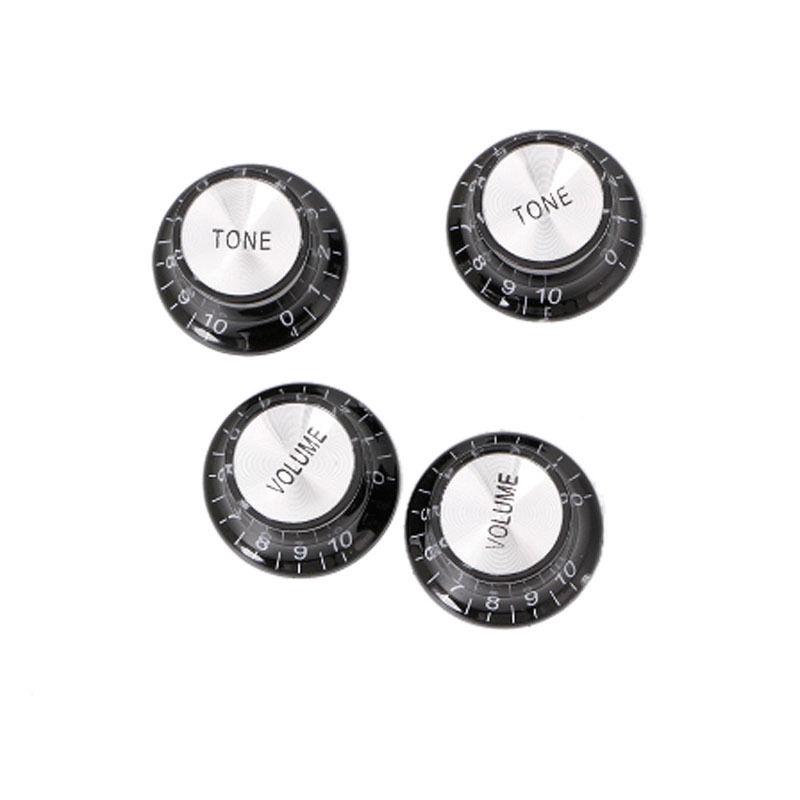 Black SG style knob pack 2 tone, 2 volume + Free shipping