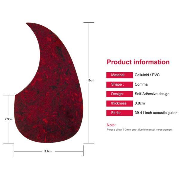 Self-adhesive tortoise shell acoustic pickguard  + Free shipping