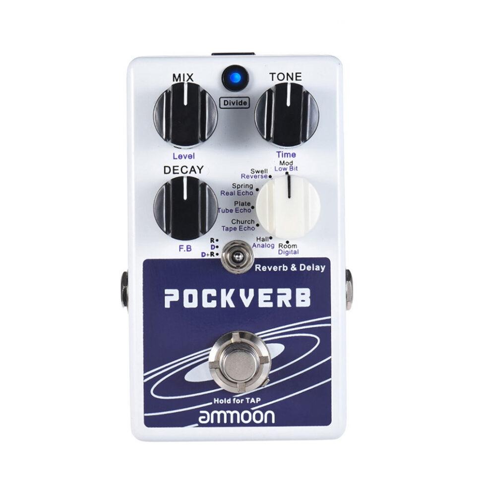 ammoon Pockverb reverb + delay pedal + Free shipping