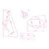 Les Paul Pickguard + back plate + switch back plate + Truss rod cover, Set mirror finish + Free shipping