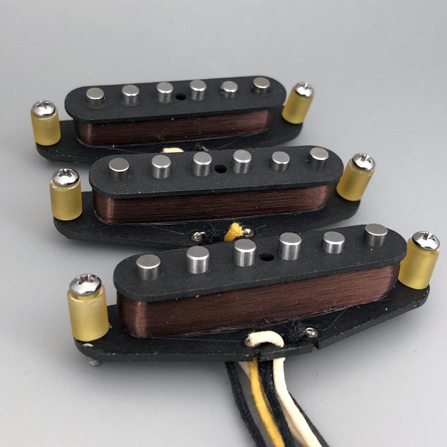 Vintage 65' SSS handwound single coil, Neck pickup, Middle pickup and Bridge pickup set + Free shipping 2024 - Black