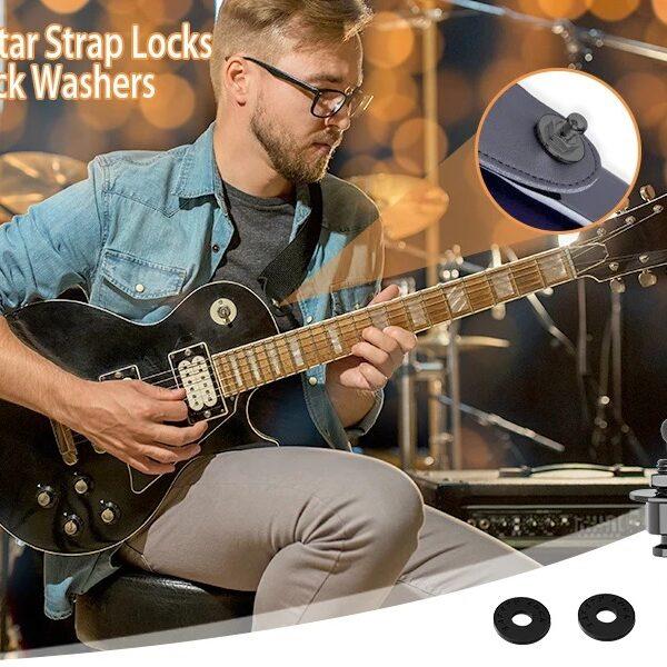 pack of 2, guitar Strap locks silver + Free shipping