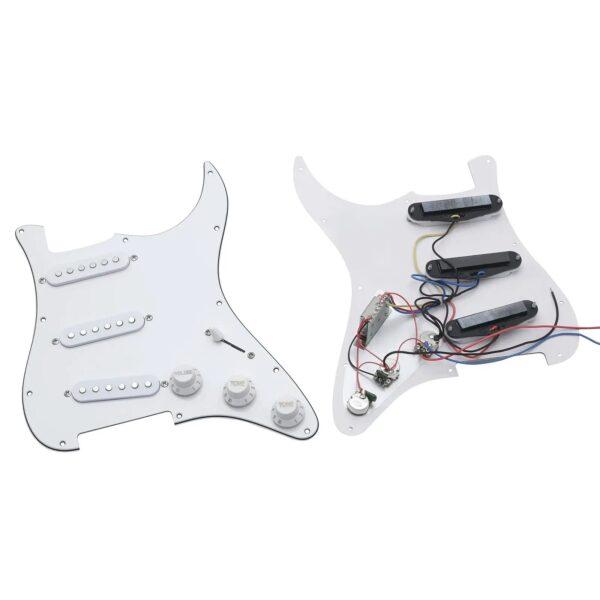 ST, Stat, Stratocaster loaded pickguard SSS 11-hole White + Free shipping