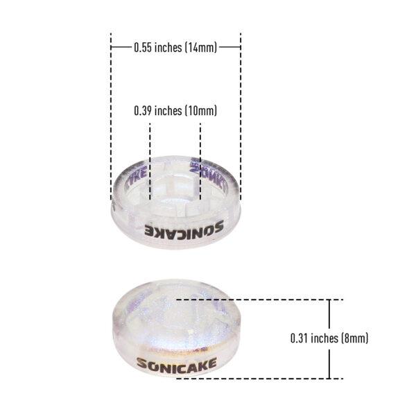 20 PACK transparent sonicake Footswitch Topper Clear for guitar pedal- clear
