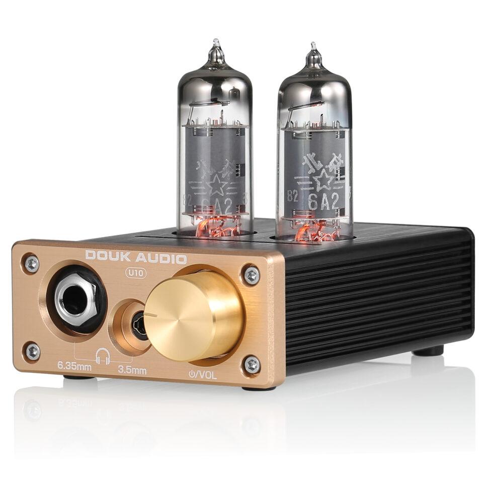 Douk Audio U10 HiFi Valve Stereo Tube Preamp/amplifier 6.35mm/3.5mm 6A2 + Free shipping