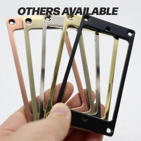 Gibson style pickup rings metal Flat - Black replacement + Free shipping