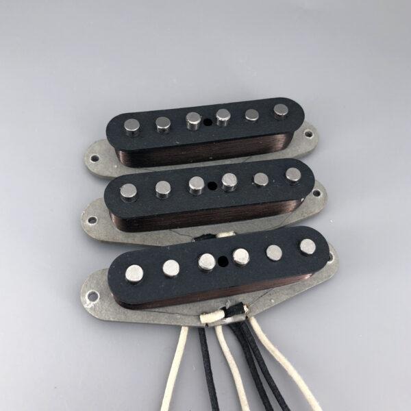 Vintage 65' SSS handwound single coil, Neck pickup, Middle pickup and Bridge pickup set + Free shipping 2024 - Black