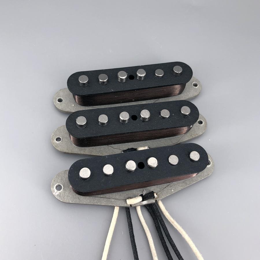 Vintage 65' SSS handwound single coil, Neck pickup, Middle pickup and Bridge pickup set + Free shipping 2024 - Black