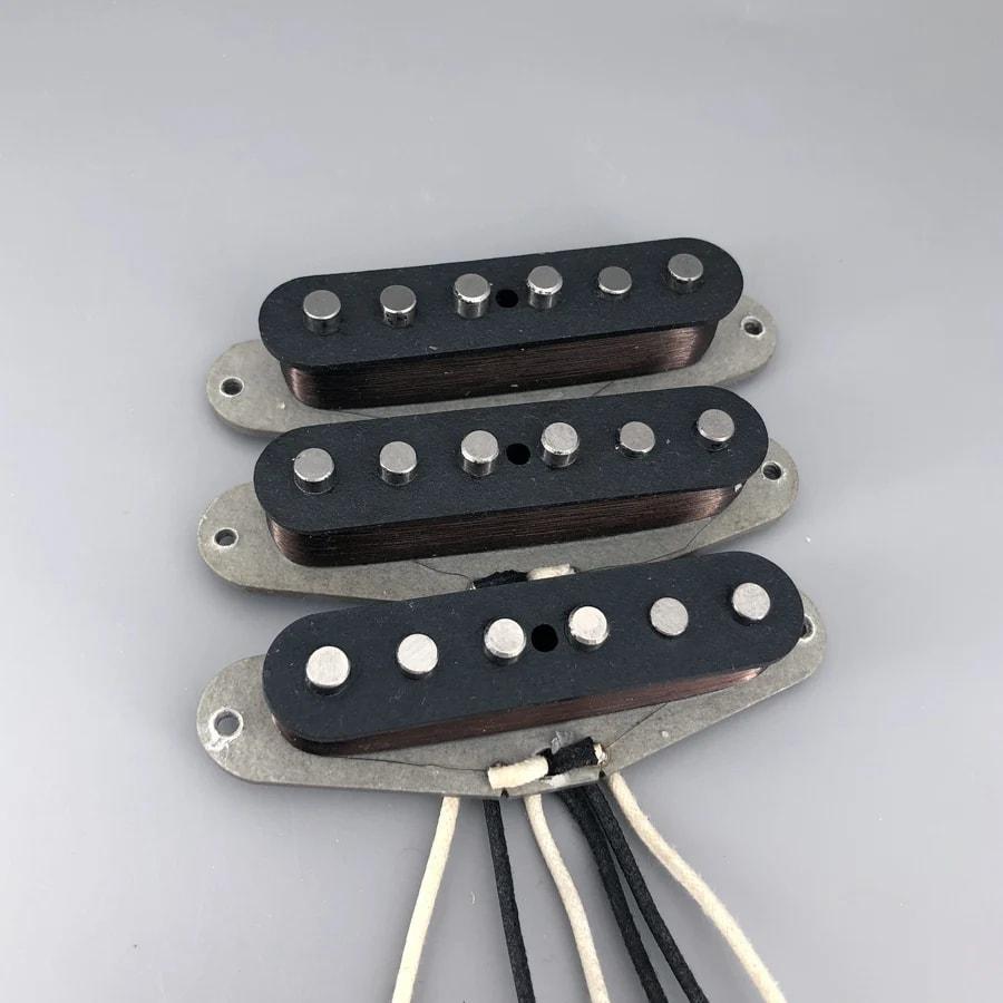 Vintage 65' SSS handwound single coil, Neck pickup, Middle pickup and Bridge pickup set + Free shipping 2024 - Black