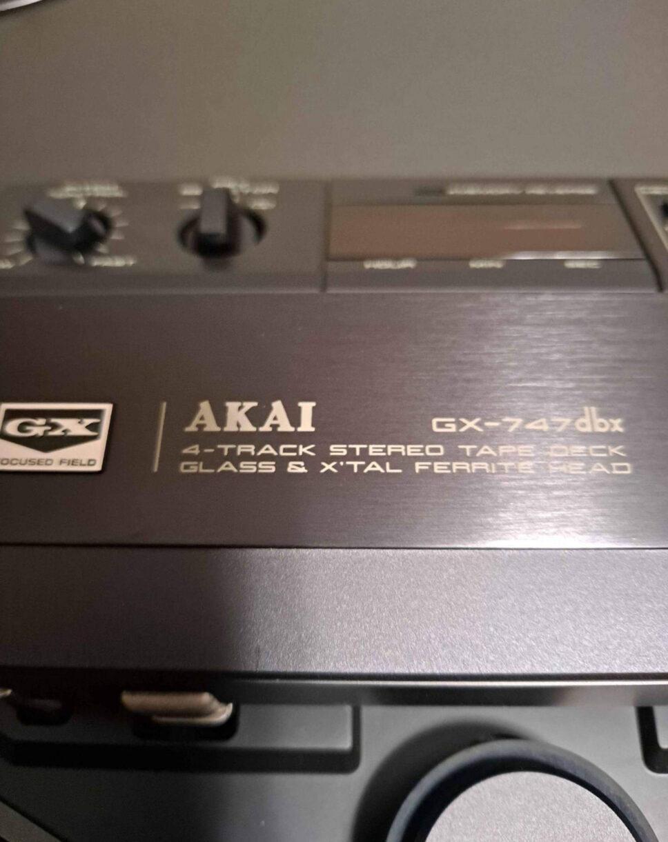 BLACK MINT AKAI GX-747dbx REEL TO REEL TAPE DECK.