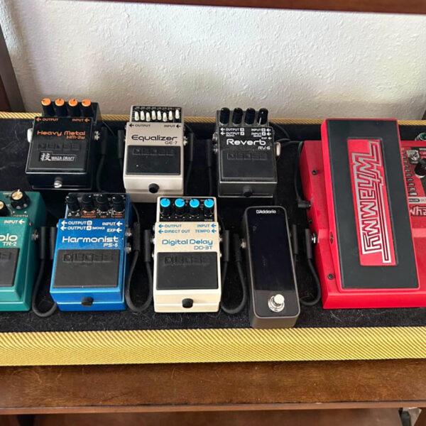Fully loaded custom powered pedal board