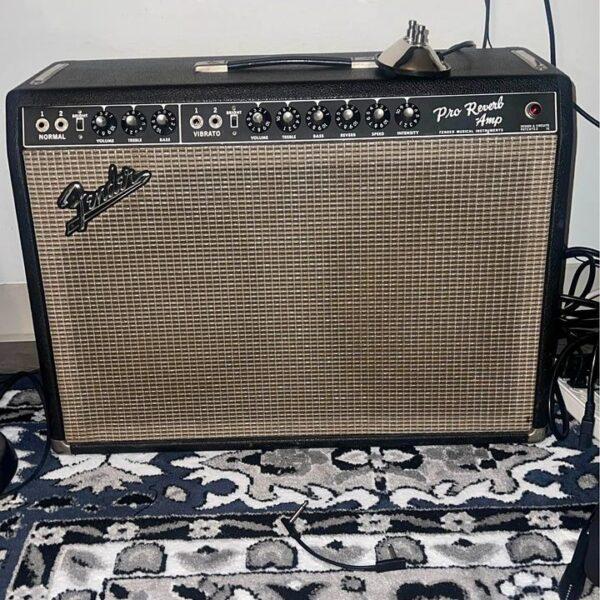 1966 Fender Blackface Pro Reverb Amp original RCA GE and Syl