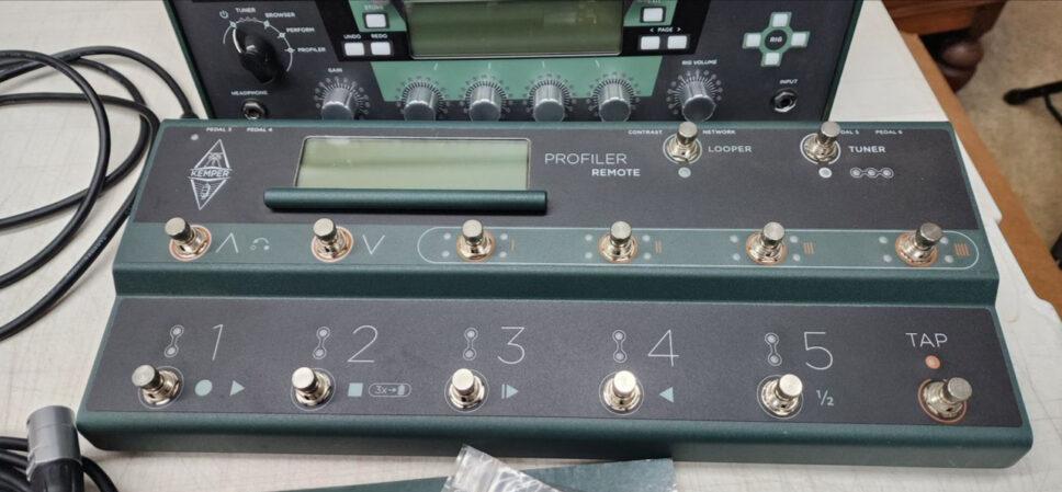 Kemper Amps Profiler Power Head, Remote Pedal, Mission Engin