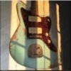 Jazzmaster-Lollar électrique vert vintage, relic '62