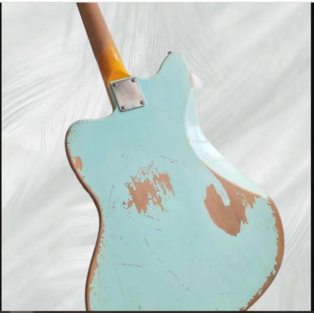 Jazzmaster-Lollar électrique vert vintage, relic '62