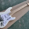 Guitare Électrique White Body avec Motif Spécial